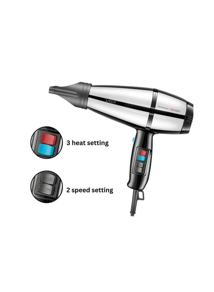 Professional Hair Dryer V-466, Professional Performance for Perfect Drying and Protection Against Excess Heat - Image 1